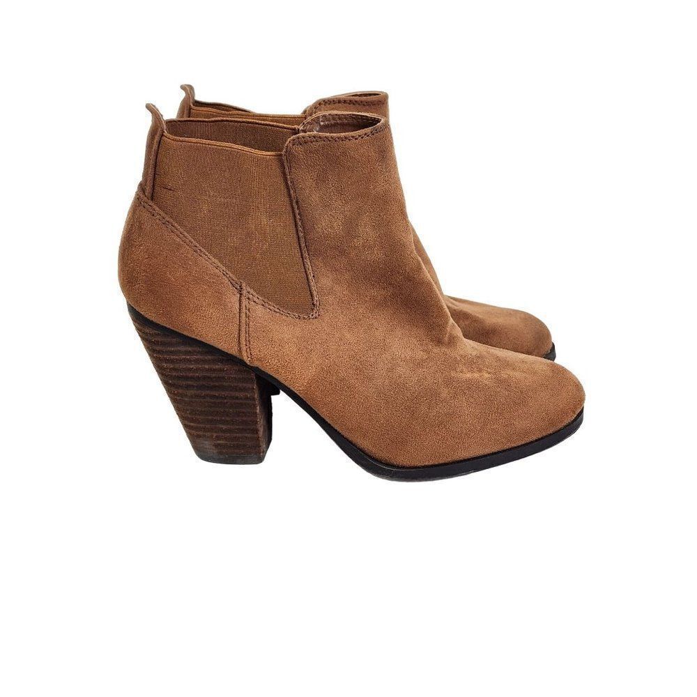 Call It Spring Heeled Ankle Booties Brown Size 7